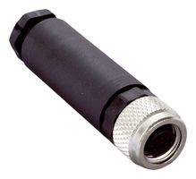 SICK DOS-0803-G Sensor Connector, M8, Female, 3 Positions, Screw Socket, Straight Cable Mount