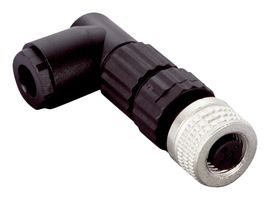 SICK DOS-0803-W Sensor Connector, M8, Female, 3 Positions, Solder Socket, Right Angle Cable Mount