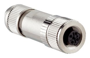SICK DOS-1204-GZ Sensor Connector, M12, Female, 4 Positions, IDC / IDT Socket, Straight Cable Mount