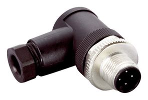 SICK STE-1204-W 传感器连接器, M12, 公, 4路, 螺丝插头, 直角线缆安装