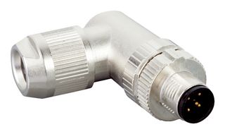 SICK STE-1204-WZ Sensor Connector, M12, Male, 4 Positions, IDC / IDT Pin, Right Angle Cable Mount