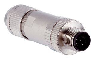 SICK STE-1208-GA01 传感器连接器, M12, 公, 8路, IDC / IDT插头, 直形线缆安装