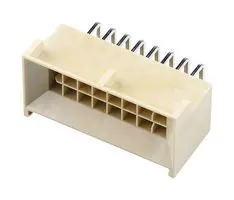 MOLEX 219637-2216 引脚针座, 线至板, 2.5 mm, 2 排, 16 触点, 通孔直角, Nano-Fit BMI 219637 Series