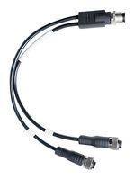 OMEGA M12-MT-079-2F 传感器电缆, M12 插头, M12 插头, 8路, 609.6 mm, 2 ft, M12 Series