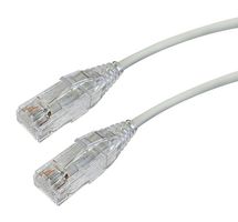 VIDEK 2994-8GY Ethernet Cable, LSZH, Cat6, RJ45 Plug to RJ45 Plug, UTP (Unshielded Twisted Pair), Grey, 8 m