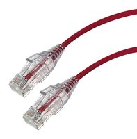 VIDEK 2994-8R 以太网线缆, LSZH(低烟无卤), Cat6, RJ45插头至RJ45插头, UTP (非屏蔽双绞线), 红色, 8 m, 26.2 ft