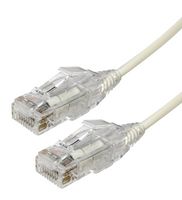 VIDEK 2994-8W Ethernet Cable, LSZH, Cat6, RJ45 Plug to RJ45 Plug, UTP (Unshielded Twisted Pair), White, 8 m