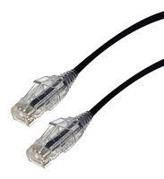 VIDEK 2994-15BK 以太网线缆, LSZH(低烟无卤), Cat6, RJ45插头至RJ45插头, UTP (非屏蔽双绞线), 黑色, 15 m, 49.2 ft