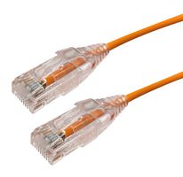 VIDEK 2994-15RG 以太网线缆, LSZH(低烟无卤), Cat6, RJ45插头至RJ45插头, UTP (非屏蔽双绞线), 橙色, 15 m, 49.2 ft