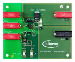 INFINEON DEMOBOARDBTF3050TETOBO1 演示板，BTF3050TE，低压侧电源开关，电源管理 - 负载开关