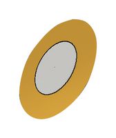 PUI AUDIO AB6505B Piezo Element, Bender, 520 Hz, 0.093 µF, 65 mm Diameter, 0.41 mm Height, 1 kohm