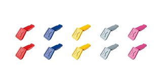 KNIPEX 00 61 10 C V01 颜色编码夹,21 mm X 9 mm X 8 mm,混合 1,10 件