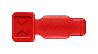 KNIPEX 00 61 10 CR 颜色编码夹,21 mm X 9 mm X 8 mm,红色,10 件