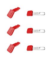 KNIPEX 00 63 06 TCR 拴式工具和颜色编码夹，红色，3 件