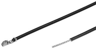 MOLEX 219675-1125 连接电缆, 28AWG, 预压接引线 OneBlade 插座至自由线端, 17.7 ", 450 mm, 219675 Series, 黑色