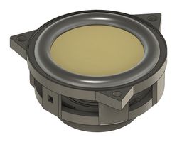 PUI AUDIO AS04504PR-F-WP-R Speaker, 20kHz to 120Hz, 4 ohm, 106dB, 6W, Round, Bare Mount
