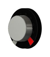 PUI AUDIO ASX02104-R Exciter, 640 Hz to 10.5 kHz, 4 ohm, 500mW, 72dBA, Round, Bare Mount