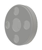 PUI AUDIO AS015100MR-R Speaker, 20kHz to 800Hz, 100 ohm, 86dBA, 500mW, Round, Bare Mount