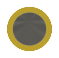 PUI AUDIO AB1245B Piezo Bender, 4.5 kHz, 0.015 UF, 600 ohm, 12 mm D x 0.09 mm H