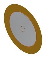 PUI AUDIO AB4113B Piezo Bender, 1.3 kHz, 0.15 UF, 200 ohm, 41 mm D x 0.4 mm H