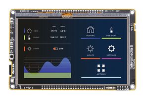 MIKROELEKTRONIKA MIKROE-6179 开发套件，MK66FX1M0VLQ18，以多媒体和 GUI 为中心，显示器