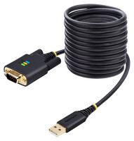 STARTECH 1P10FFC-USB-SERIAL USB 至串行适配器电缆,COM 保留,USB-A 至 DB9 RS232,FTDI IC,Windows/macOS/Linux,3m