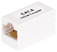 STARTECH IN-CAT6-COUPLER-U5 直通适配器,RJ45耦合器5件,Cat6直通耦合器,Cat6电缆延长线,F/F