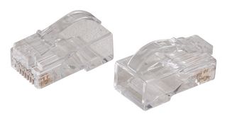 TUK PRLGUSPDY Modular Connector, RJ45 Plug, 1 x 1 (Port), 8P8C, Cat6, Cat6a, Cable Mount