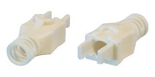 TUK PSRLWH 连接器配件, 白色, 应力消除罩, TUK SPEEDY RJ45 防弯曲弧形闩锁插头, PVC(聚氯乙烯), PSRL Series