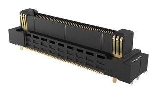 AMPHENOL COMMUNICATIONS SOLUTIONS B06P3G1B1AA1A01110 Mezzanine Connector, Plug, 0.5 mm, 2 Rows, 100 Contacts, Surface Mount Straight, Copper Alloy