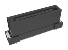 AMPHENOL COMMUNICATIONS SOLUTIONS B04R3J1B1AA1A01110 Mezzanine Connector, Receptacle, 0.5 mm, 2 Rows, 100 Contacts, Surface Mount Straight