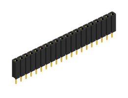 FISCHER ELEKTRONIK BL 1 20 G PCB Receptacle, Board-to-Board, 2.54 mm, 1 Rows, 20 Contacts, Through Hole Straight, BL 1 Series