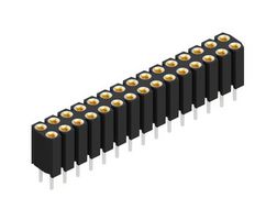 FISCHER ELEKTRONIK BL 6 30 PCB Receptacle, Board-to-Board, 2.54 mm, 2 Rows, 30 Contacts, Through Hole Straight, BL 6 Series