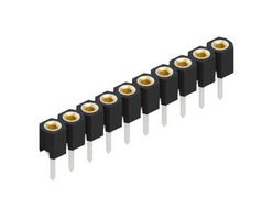 FISCHER ELEKTRONIK MK 21 10 PCB插座, 板至板, 2.54 mm, 1 排, 10 触点, 通孔直型, MK21 Series