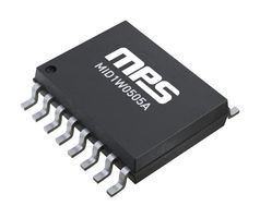 MONOLITHIC POWER SYSTEMS (MPS) MID1W0505AGY-2S-P DC-DC 开关稳压器，隔离式，固定，半稳压，1.5 kV，4.5 至 5.5V 输入，5V 输出，WSOIC-16
