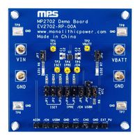 MONOLITHIC POWER SYSTEMS (MPS) EV2702-RP-00A Evaluation Board, MP2702GRP, Li-Ion / Polymer, LiFePO4, NiMH Battery Charger, 26 V, 1 A