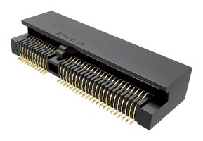 AMPHENOL COMMUNICATIONS SOLUTIONS MDT420E01411 卡边连接器, 双侧, 0.8 mm, 67 触芯, 表面安装, 直角
