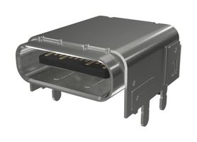 AMPHENOL COMMUNICATIONS SOLUTIONS 10163259-00011LF 连接器, USB, USB C, USB 3.2, 插座, 24 路, 表面安装, 通孔安装, 直角型