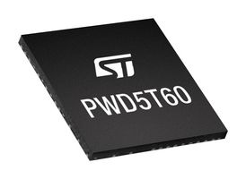 STMICROELECTRONICS PWD5T60NTTR Power Driver Integrated Gate Driver, Three Phase, DC Brushless, 3 Output, 400V, -40°C to 125°C