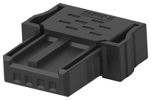 TE CONNECTIVITY - ERNI 504898-E IDC Connector, IDC Receptacle, Female, 1.27 mm, 1 Row, 4 Contacts, Cable Mount