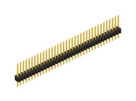 FISCHER ELEKTRONIK SLV W 1 055 36 G Pin Header, Board-to-Board, Wire-to-Board, 1.27 mm, 1 Rows, 36 Contacts, Through Hole Straight