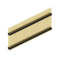 FISCHER ELEKTRONIK SL 14 310 72 G 引脚针座, 板至板, 线至板, 2.54 mm, 2 排, 72 触点, 通孔直型, SL 14 310 G Series