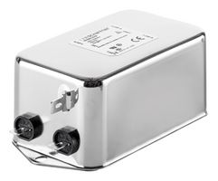SCHAFFNER - TE CONNECTIVITY FN2060-16-08 Power Line Filter, General Purpose, 250 VAC, 16 A, Single Phase, 2 Stage, Chassis Mount
