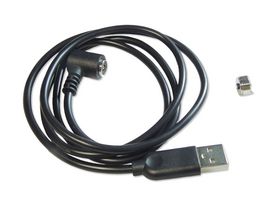 MULTICOMP PRO MP014790 磁性连接器线缆组件, 90° 磁性 2 路插座, USB A 插头, 4 A, 1 m, 3.3 ft
