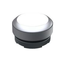 RAFI 1.30.270.021/2200 Switch Actuator, Round Flat, White, RAFI RAFIX 22 FS+ Series 22.3mm Illuminated Pushbutton Switches
