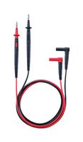 TESTO 0590 0011 测试引线套件, 测试末端探头, 直角香蕉插头, 带罩, 1 kV, 黑色、红色, 1.22 m