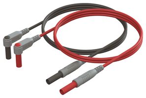 CAL TEST ELECTRONICS CT3754-200 Test Lead Set, 4mm Banana Plug, Shrouded, 4mm Right Angle Banana Plug, Shrouded, 1 kV, 10 A