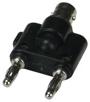 CAL TEST ELECTRONICS CT2939 连接器适配器, 500V, 3A, BNC同轴, 1 路, 插头, 香蕉 - 4mm x 2, 2 路, 插头, 插头