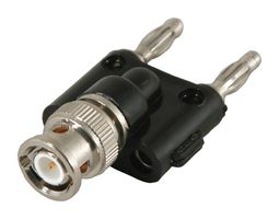 CAL TEST ELECTRONICS CT2940 Connector Adapter, 500 V, 3 A, BNC Coaxial, 1 Ways, Plug, Banana - 4mm x 2, 2 Ways, Plug, Plug