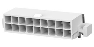 TE CONNECTIVITY 1-1586043-8 引脚针座, 线至板, 4.2 mm, 2 排, 18 触点, 通孔直角, VAL-U-LOK Series